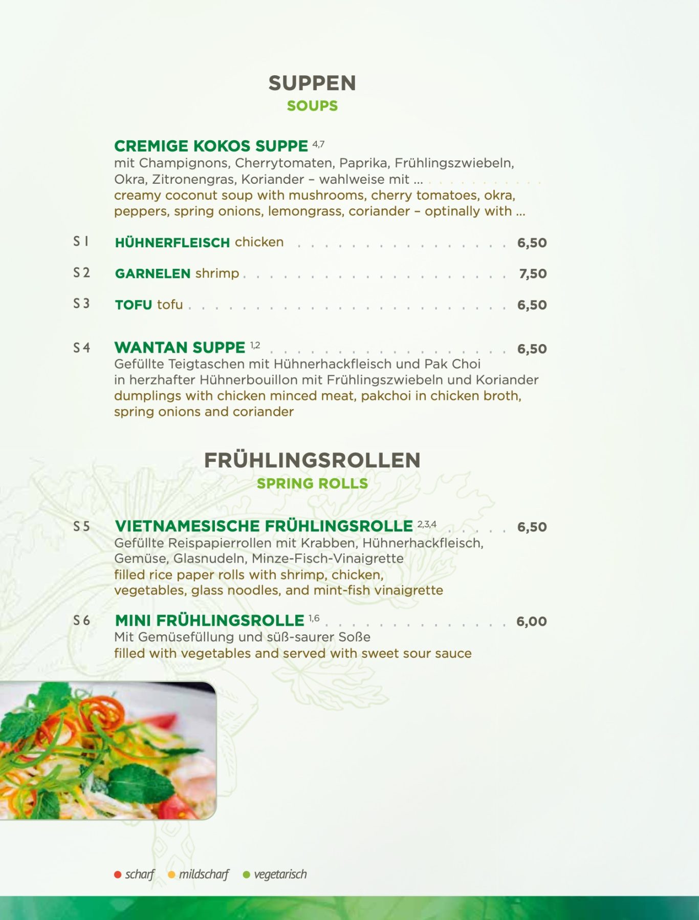 Vorspeise / Kleine Suppen