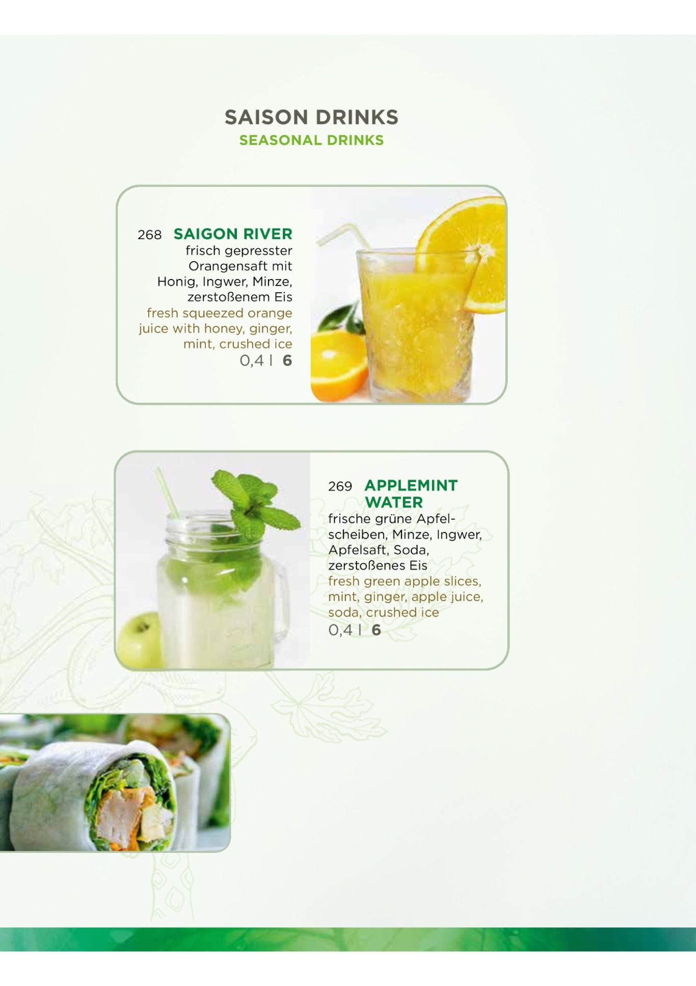 Saison Drinks
